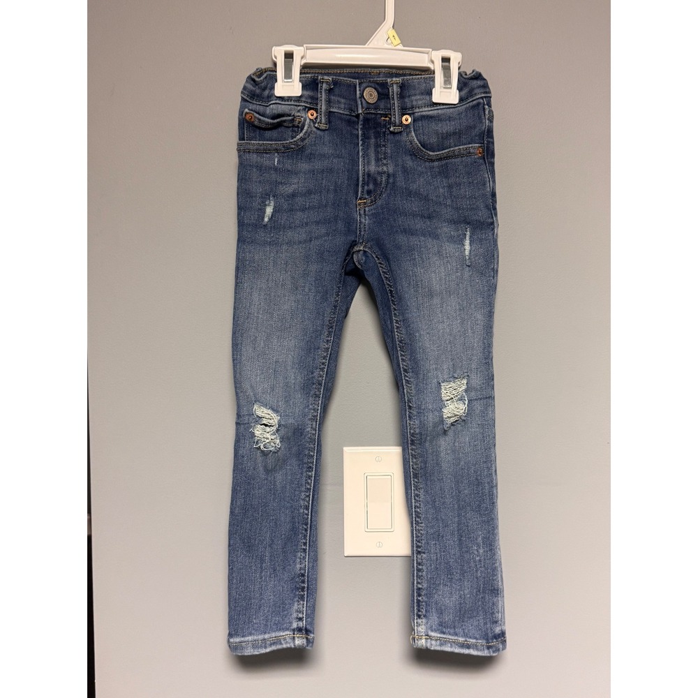 Baby Gap Kids Skinny Jeans Size 5 Years Medium Wash Distressed Ripped Denim